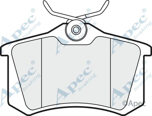 APEC BRAKING stabdžių trinkelių rinkinys, diskinis stabdys PAD1190